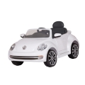 Accu-auto Volkswagen Beetle wit met MP3 / radio